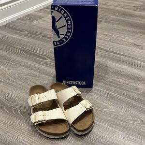 Birkenstock Beige Double-Strap Sandals